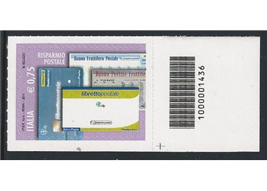 ITALIA 2011 Risparmio postale € 0,75 CB 1436 aid