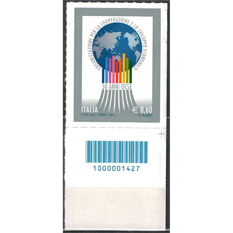 ITALIA 2011 Anniversario Ocse CB 1427 aid