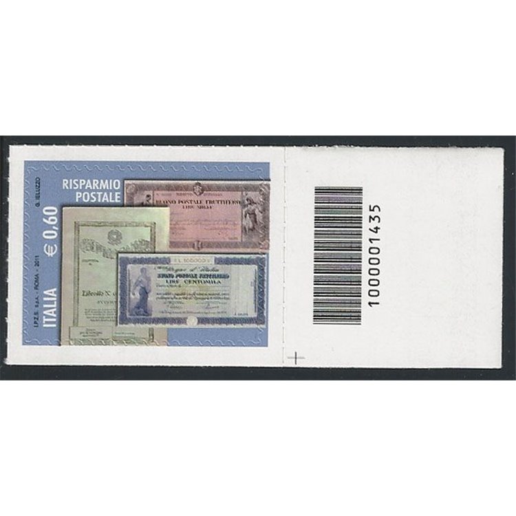 ITALY 2011 Postal Savings €0.60 CB 1435 aid