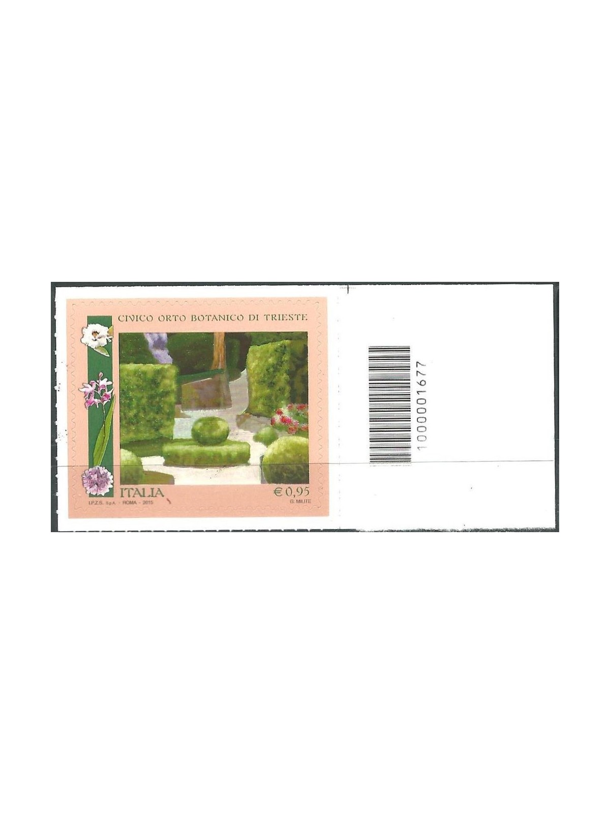 ITALIA 2015 Orto botanico di Trieste CB 1677 asd