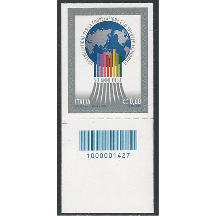 ITALY 2011 Anniversary OECD CB 1427 ais