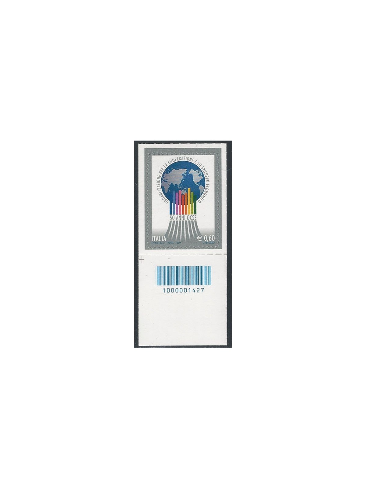 ITALY 2011 Anniversary OECD CB 1427 ais