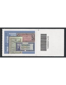 ITALIA 2011 Risparmio postale € 0,60 CB 1435 asd