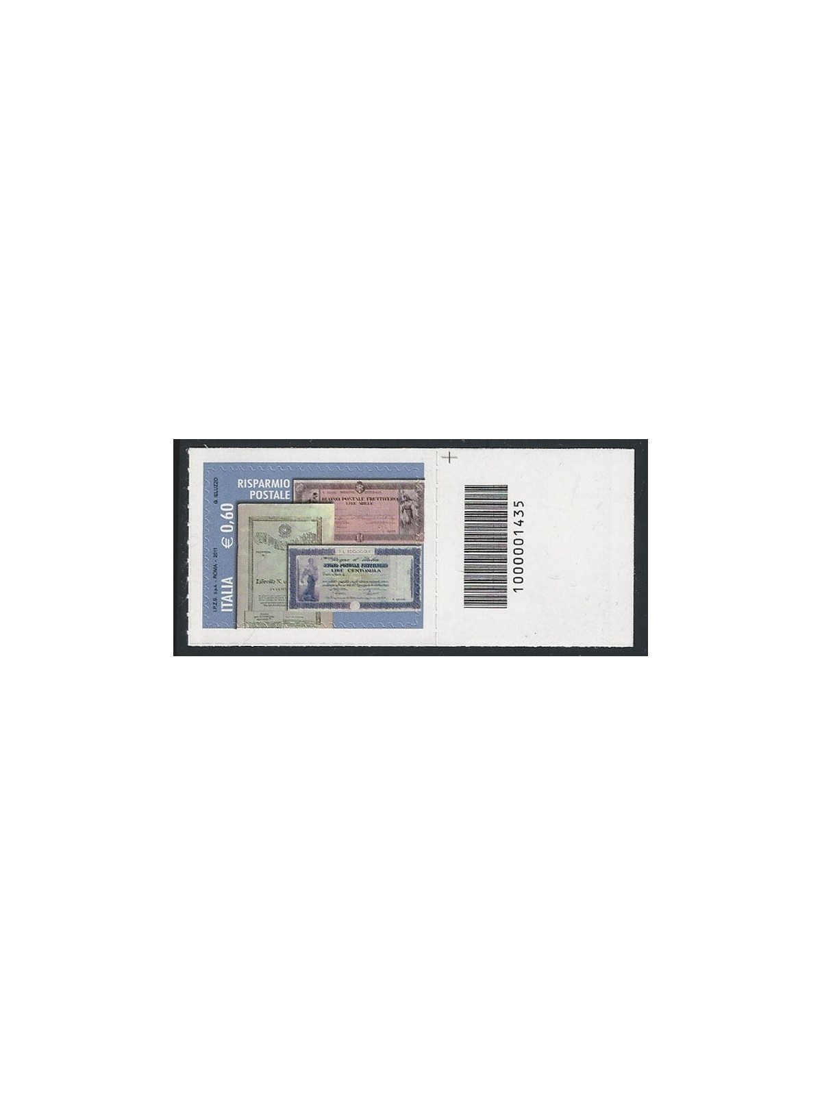 ITALY 2011 Postal Savings €0.60 CB 1435 asd