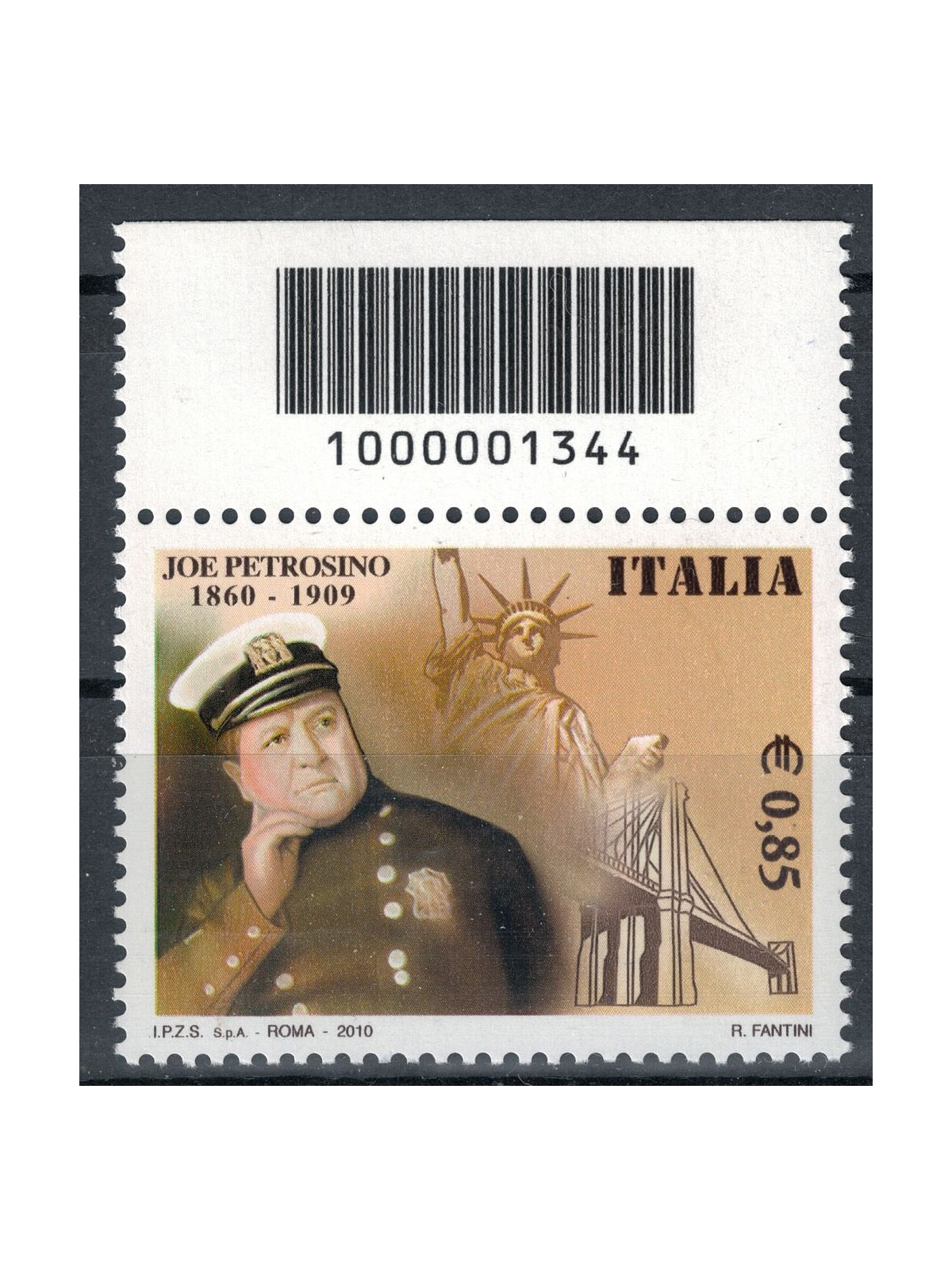 ITALY 2010 Joe Petrosino CB 1344