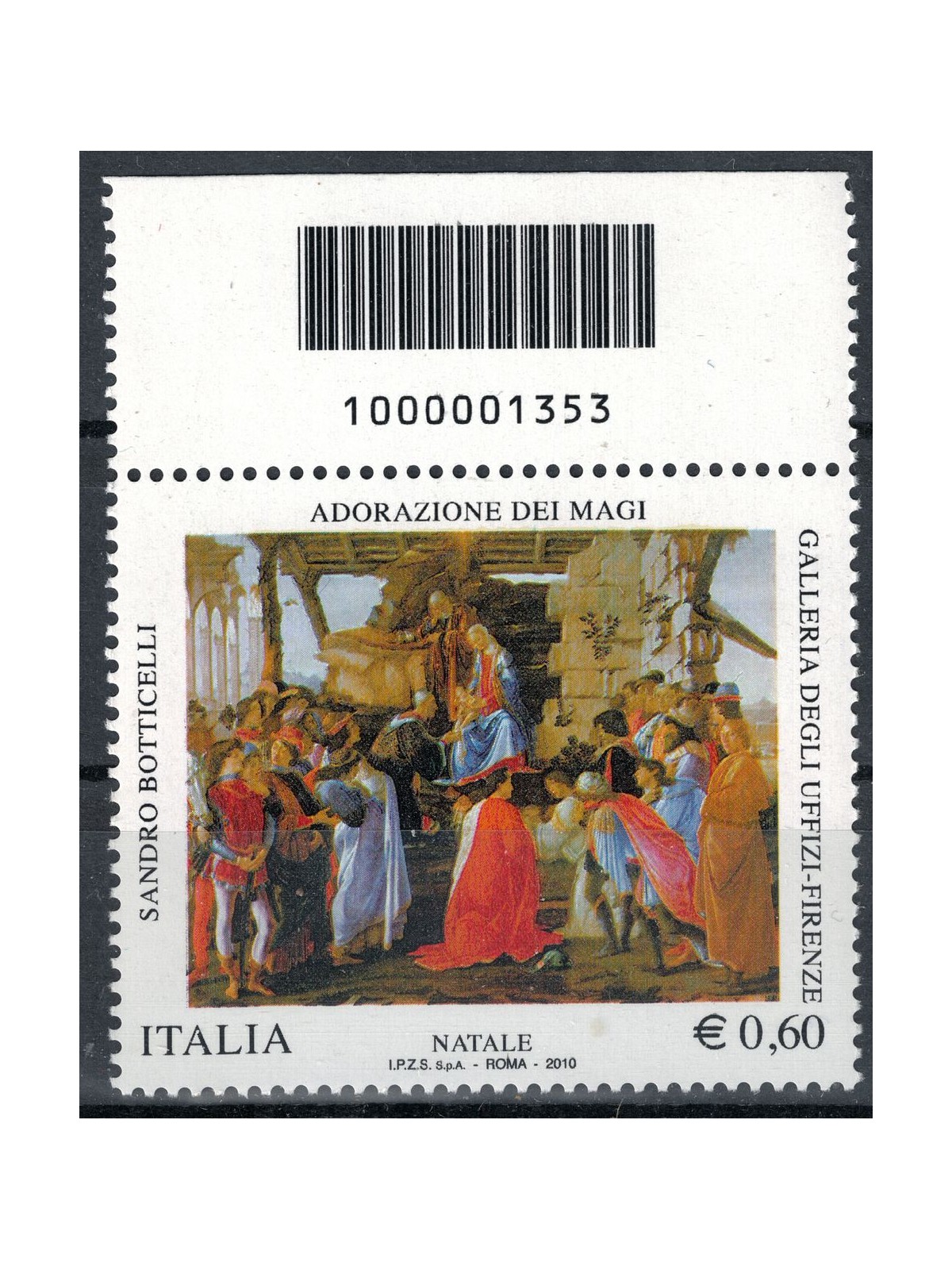 ITALY 2010 Religious Christmas CB 1353