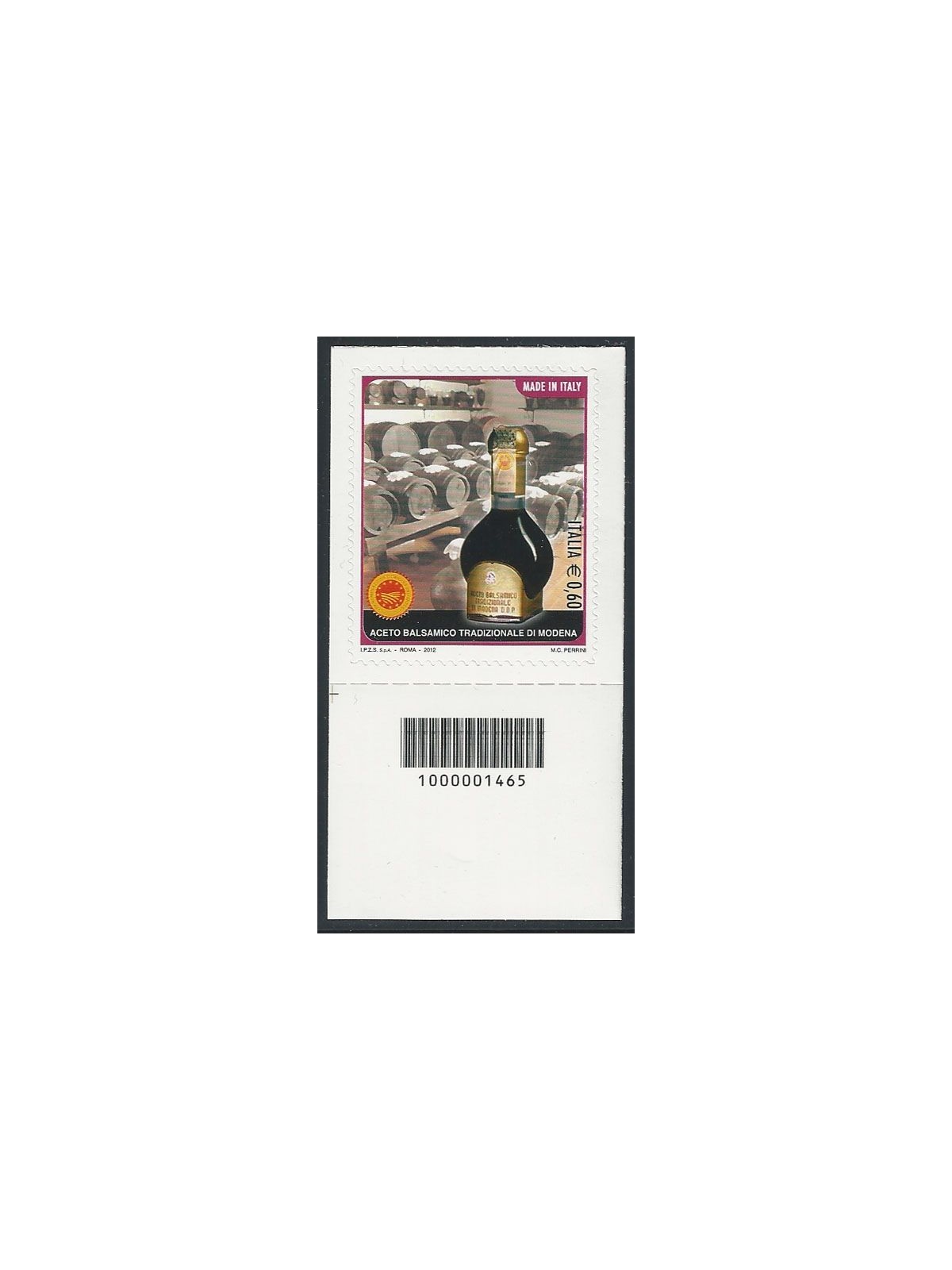 ITALY 2012 Balsamic Vinegar of Modena CB 1465 ais