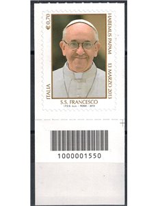ITALIA 2013 Pontificato di Papa Francesco CB 1550 aid