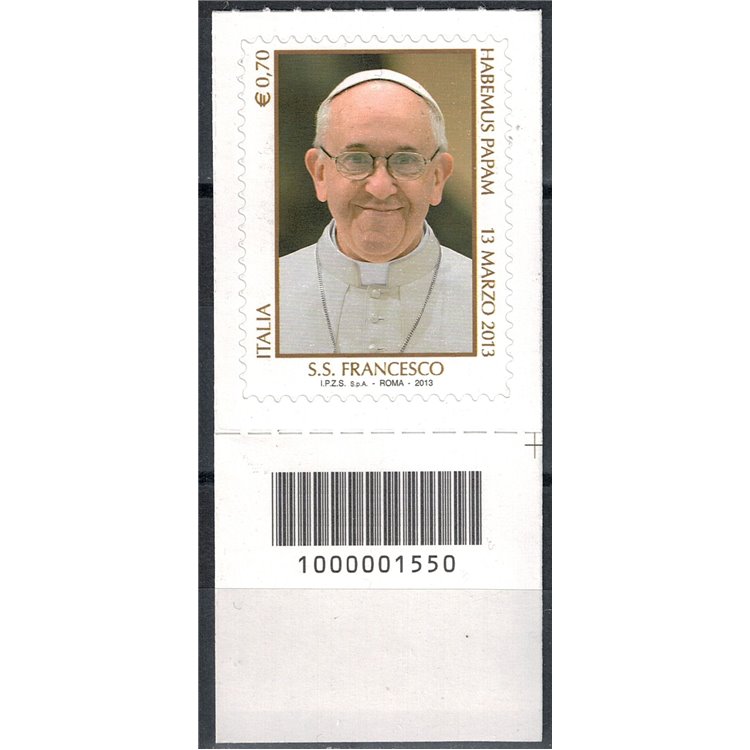 ITALIA 2013 Pontificato di Papa Francesco CB 1550 aid