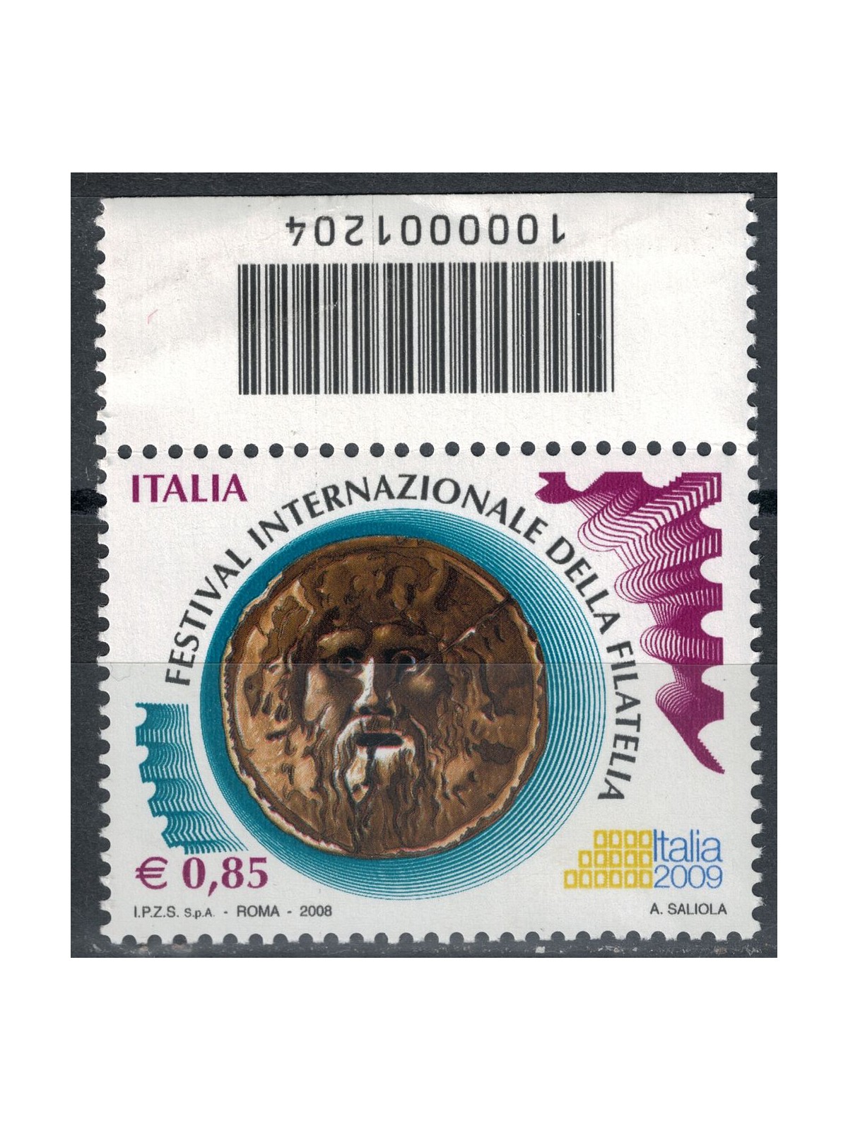 ITALY 2008 Philately Festival CB 1204