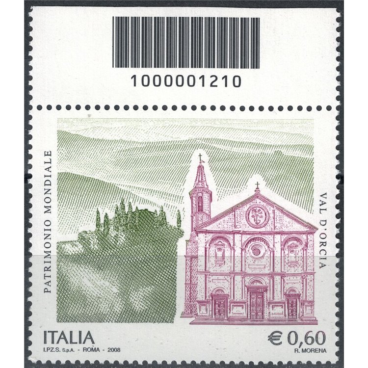 ITALY 2008 UNESCO World Heritage Site Val d'Orcia CB 1210