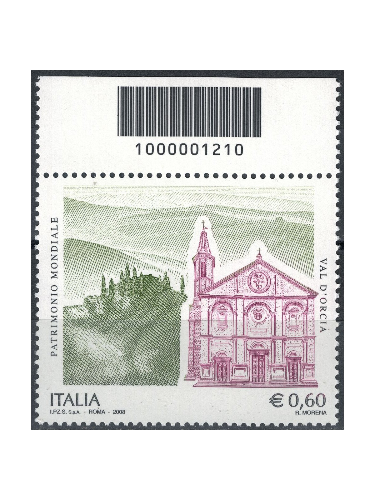 ITALIA 2008 Patrimonio Unesco Val d'Orcia CB 1210
