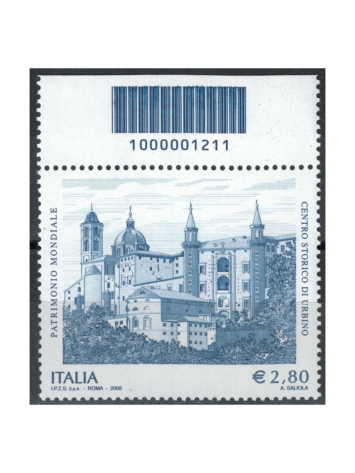 ITALY 2008 UNESCO World Heritage Site Urbino CB 1211