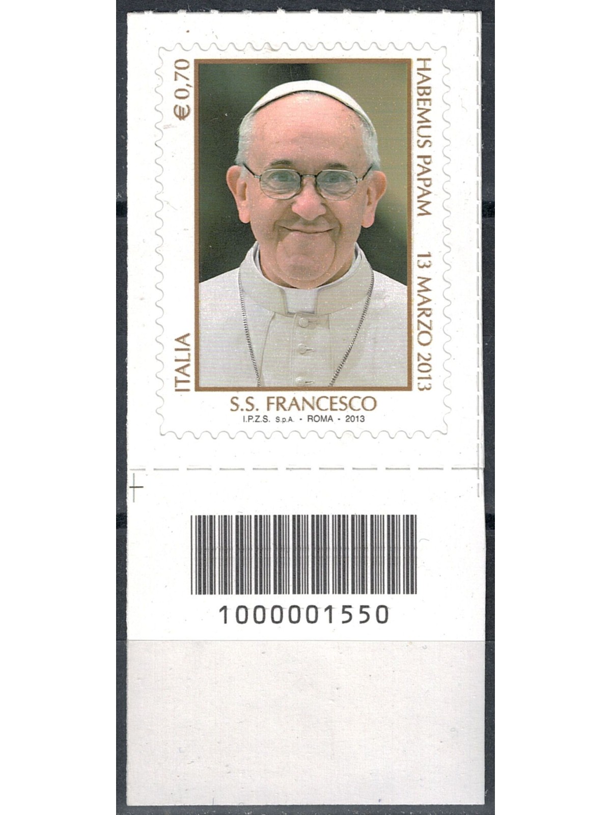 ITALY 2013 Pontificate of Pope Francis CB 1550 ais