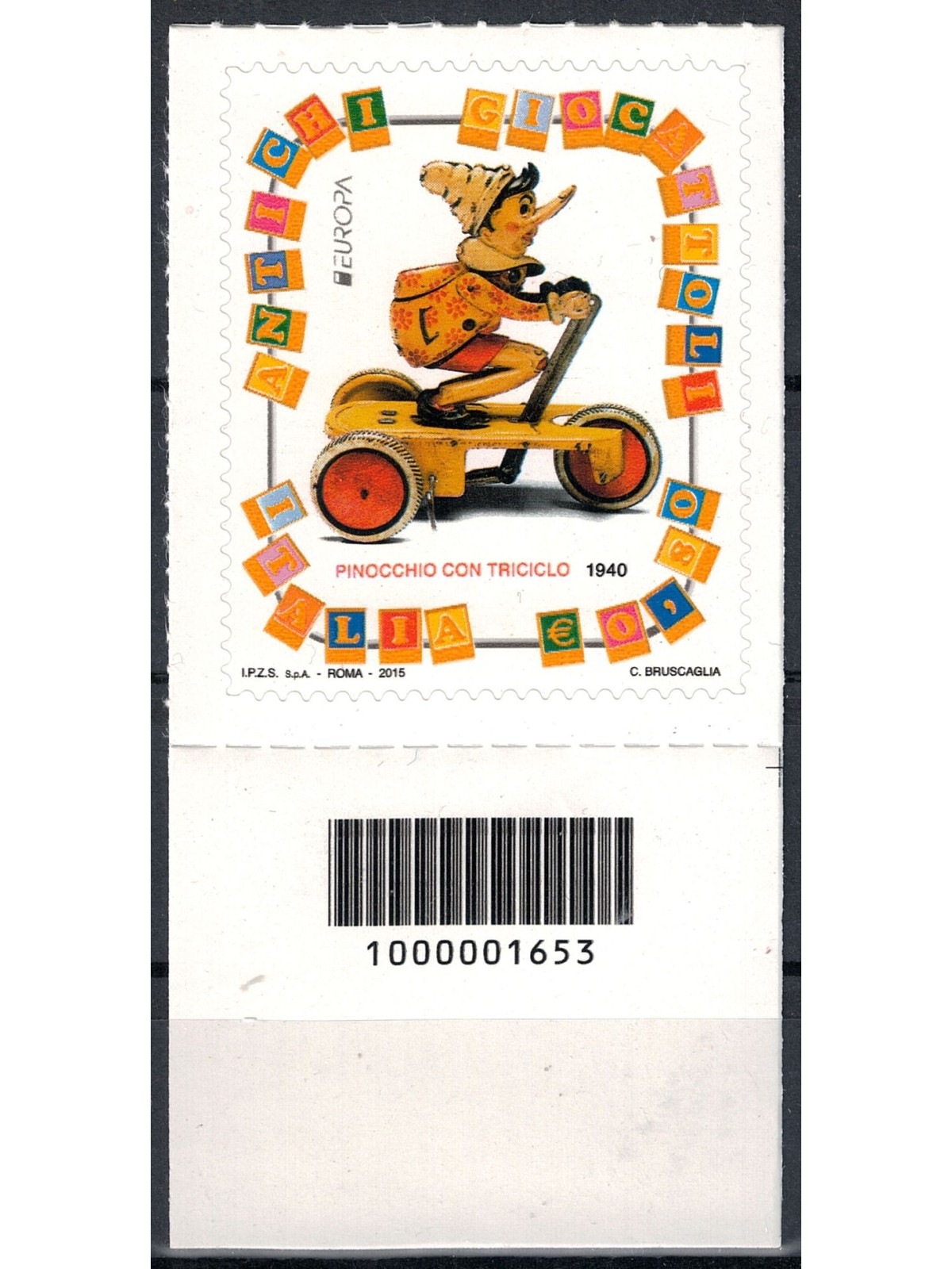 ITALIA 2015 Europa Pinocchio CB 1653 aid