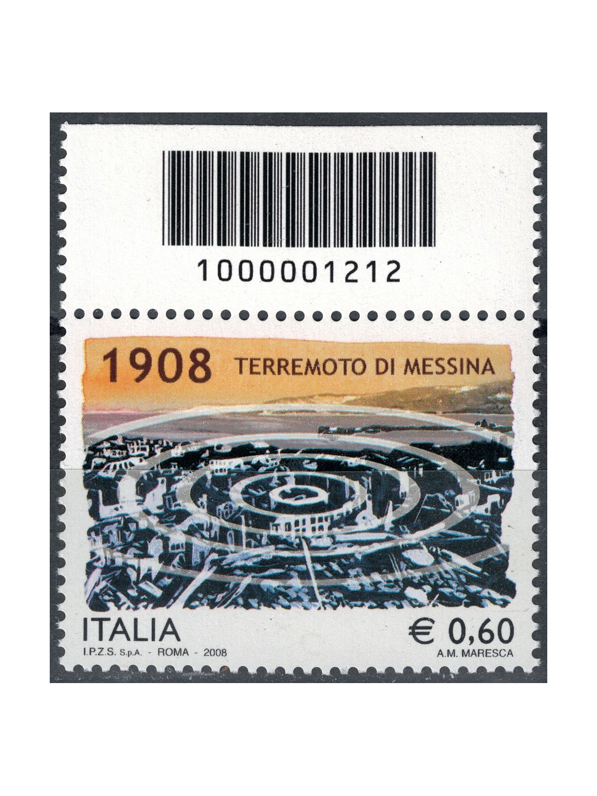 ITALIA 2008 Terremoto di Messina CB 1212