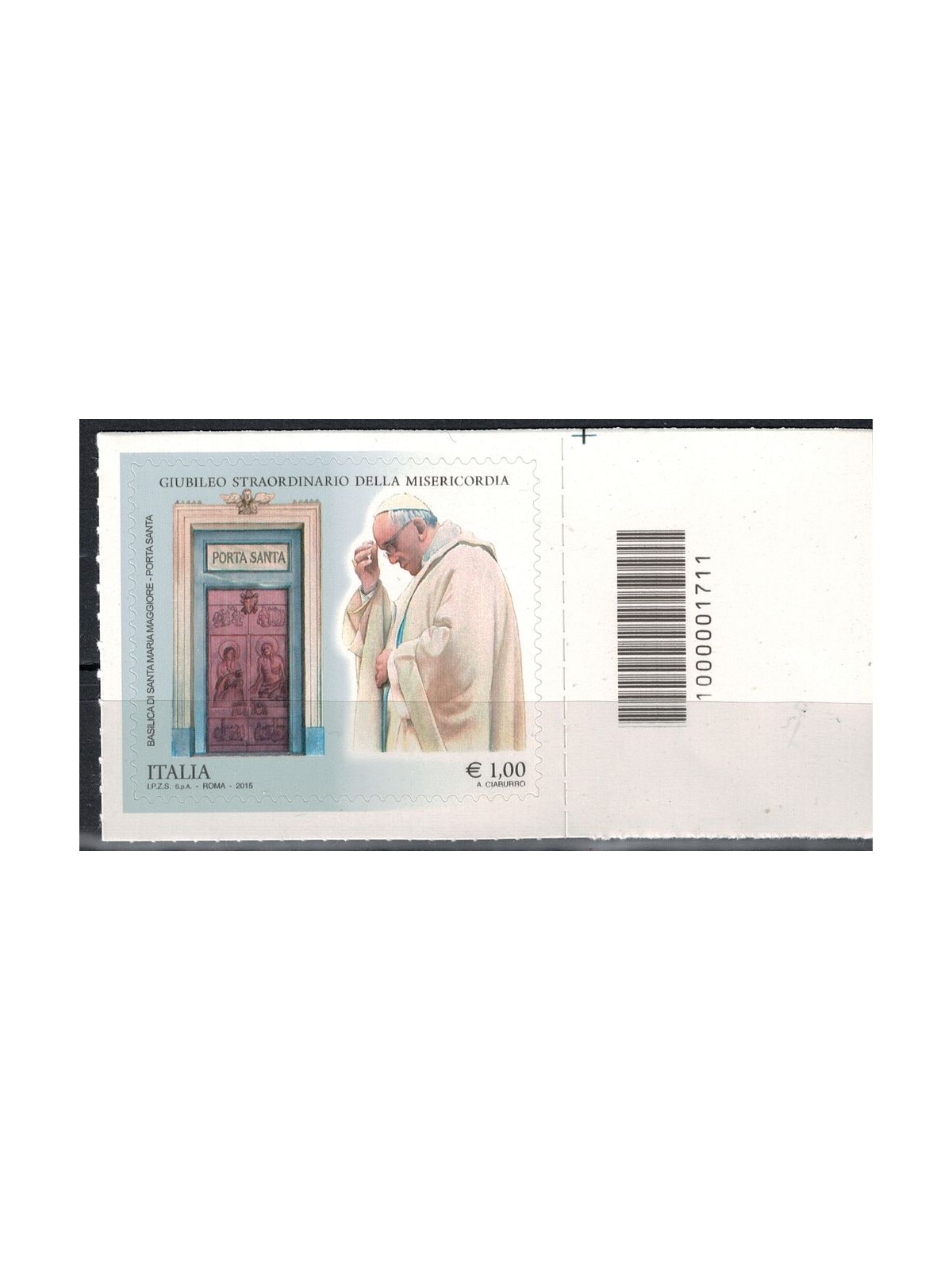 ITALY 2015 Extraordinary Jubilee €1.00 CB 1711 asd