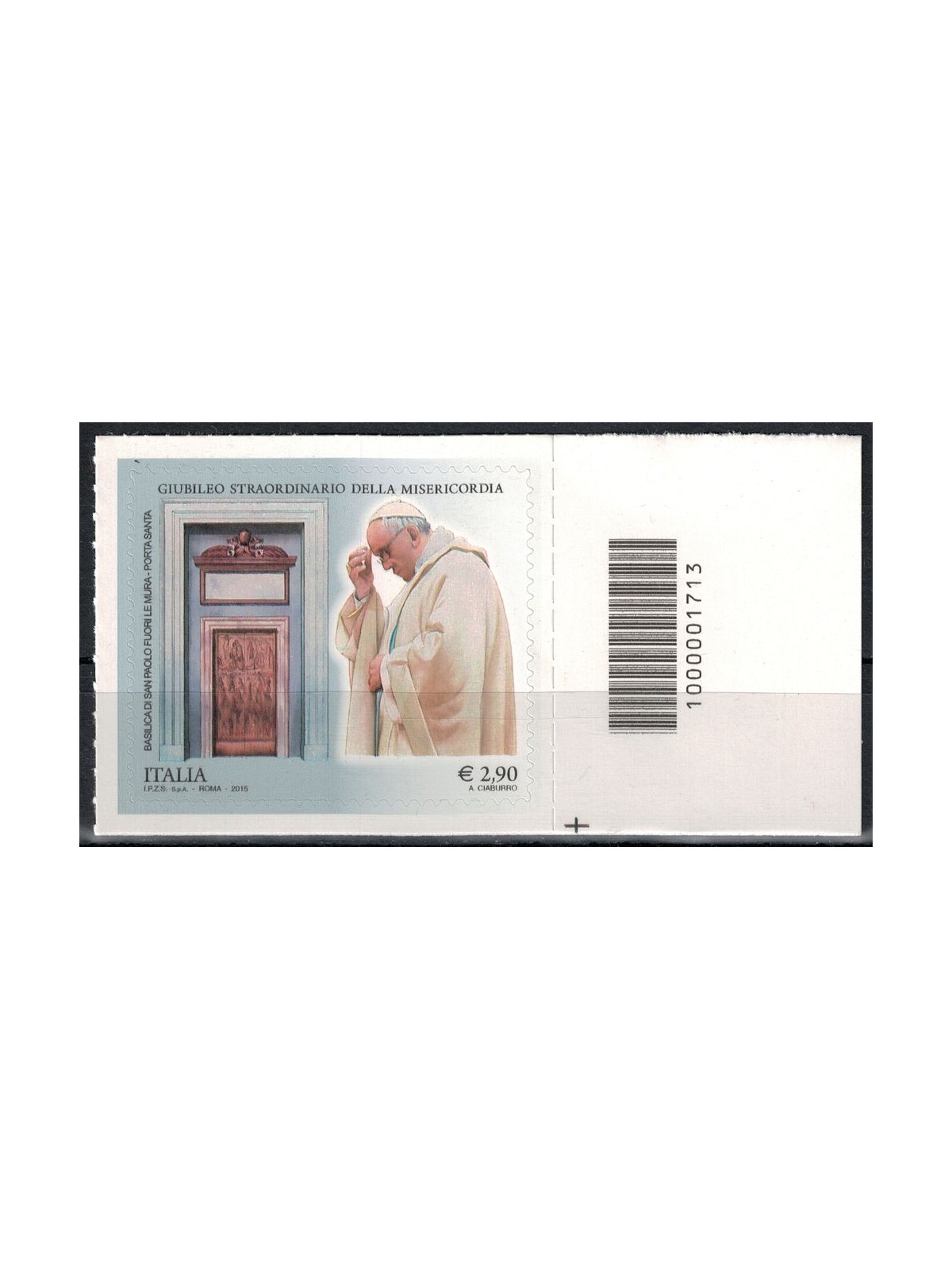 ITALY 2015 Extraordinary Jubilee €2.90 CB 1713 aid