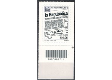 ITALIA 2016 Quotidiano la Repubblica CB 1714 aid