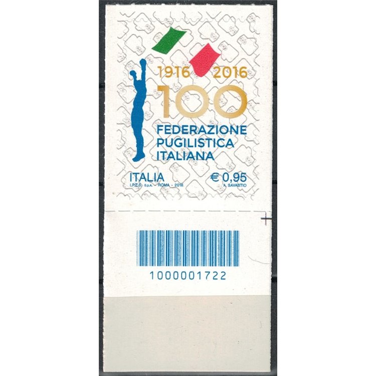 ITALY 2016 Boxing Federation CB 1722 aid