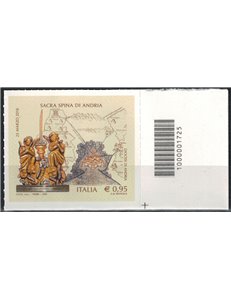 ITALY 2016 Sacred Thorn of Andria CB 1725 aid