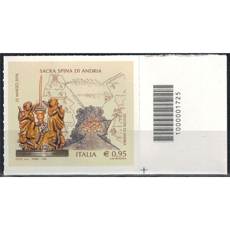 ITALY 2016 Sacred Thorn of Andria CB 1725 aid