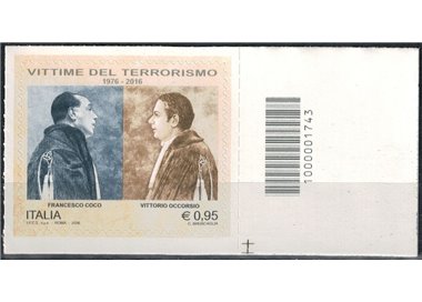 ITALY 2016 Victims of Terrorism CB 1743 aid