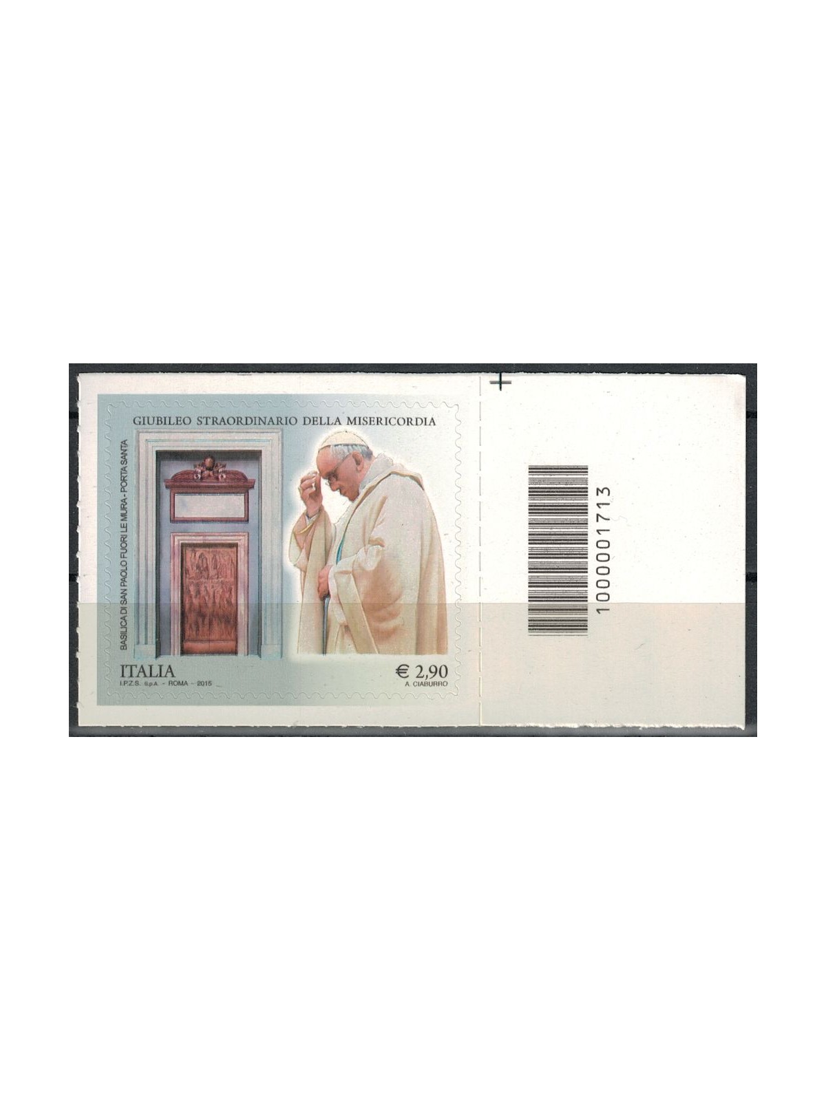ITALY 2015 Extraordinary Jubilee €2.90 CB 1713 asd