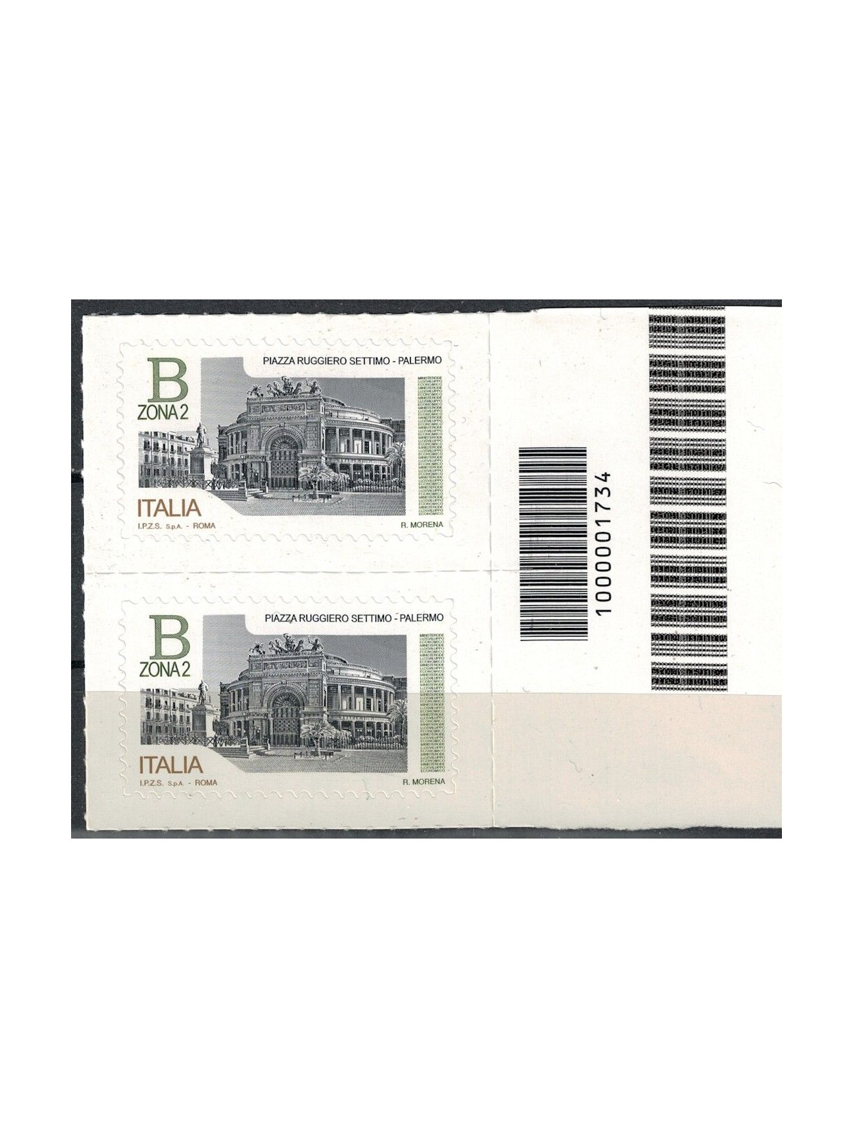 ITALIA 2016 Piazze d'Italia Palermo CB 1734
