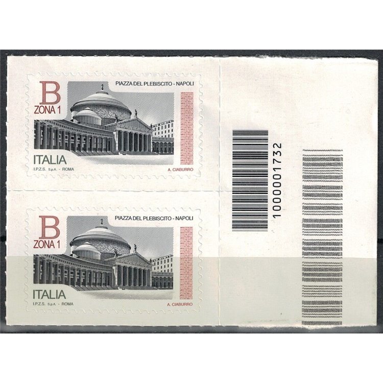 ITALY 2016 Squares of Italy Naples CB 1732