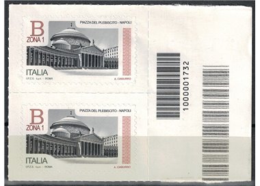 ITALY 2016 Squares of Italy Naples CB 1732