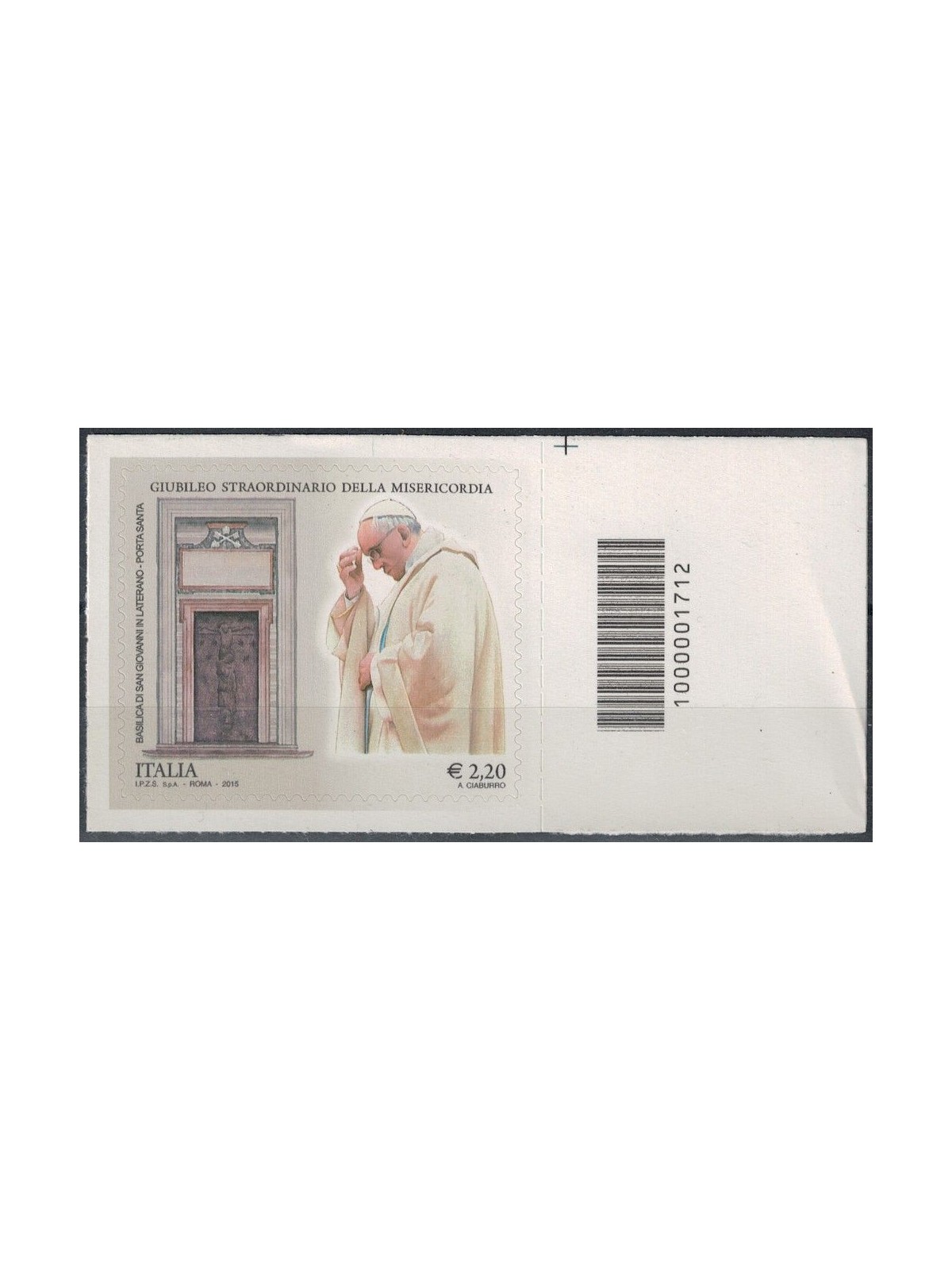 ITALY 2015 Extraordinary Jubilee €2.20 CB 1712 asd