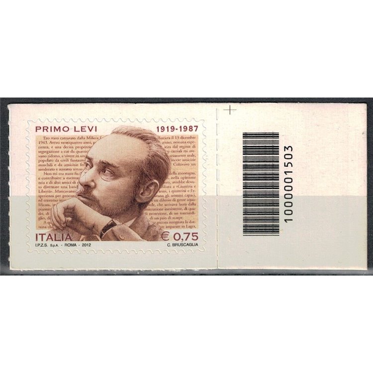 ITALIA 2012 Primo Levi CB 1503 asd