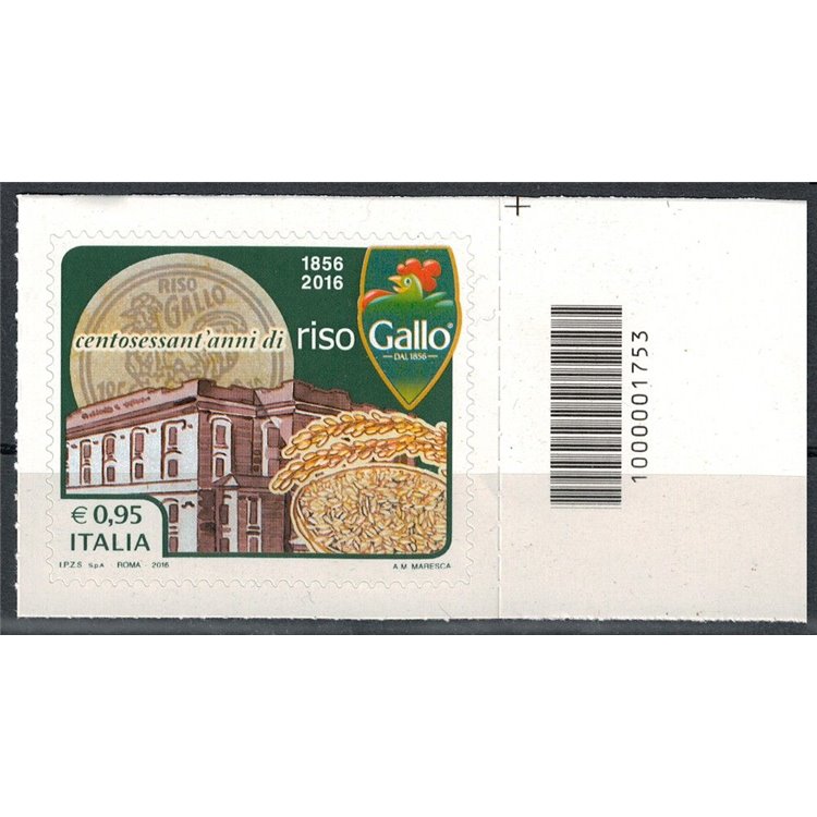 ITALIA 2016 Riso Gallo CB 1753 asd