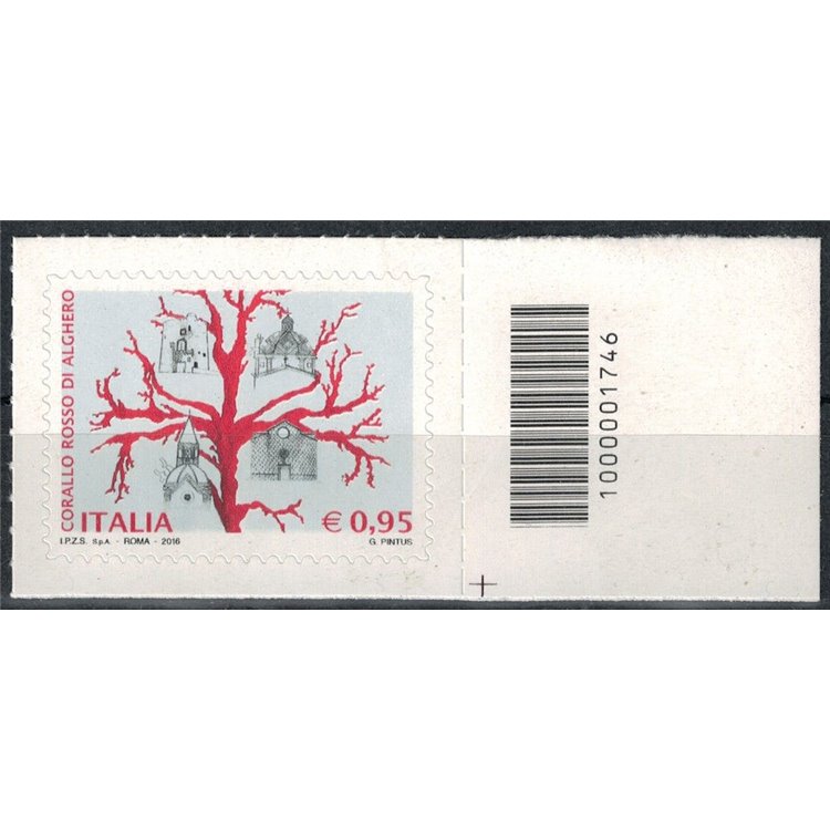 ITALIA 2016 Corallo rosso di Alghero CB 1746 aid