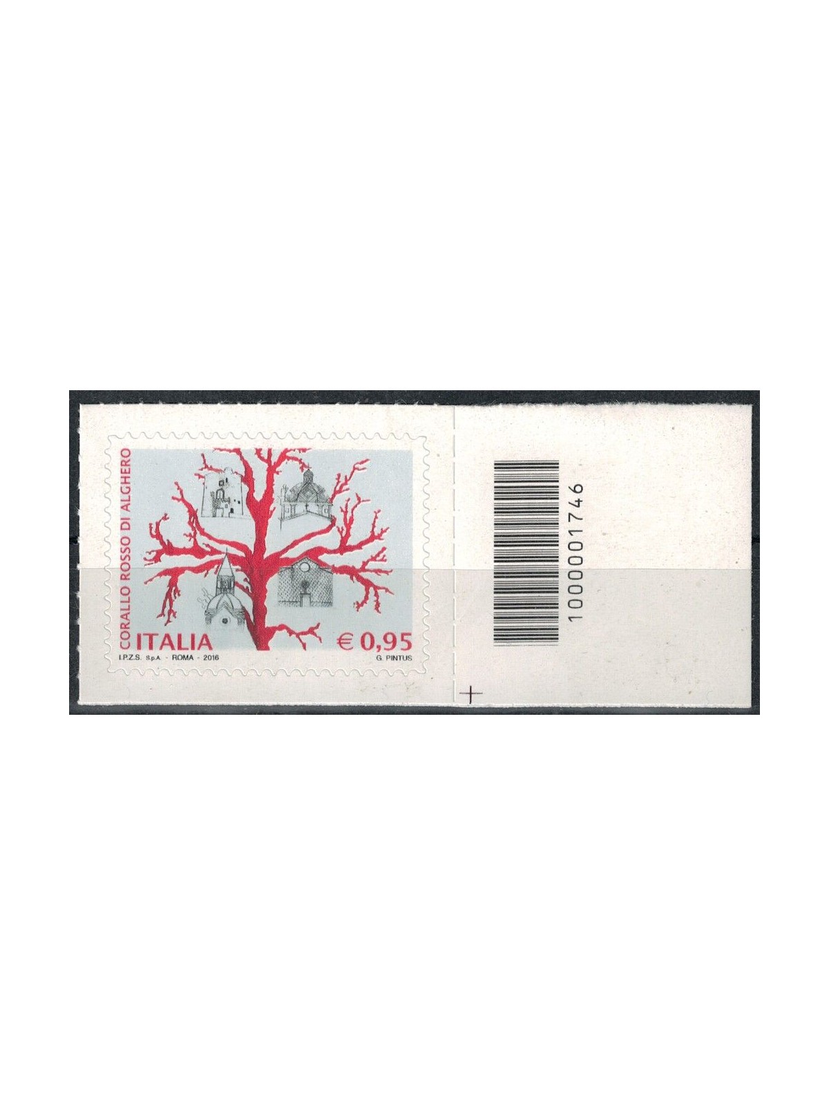 ITALIA 2016 Corallo rosso di Alghero CB 1746 aid