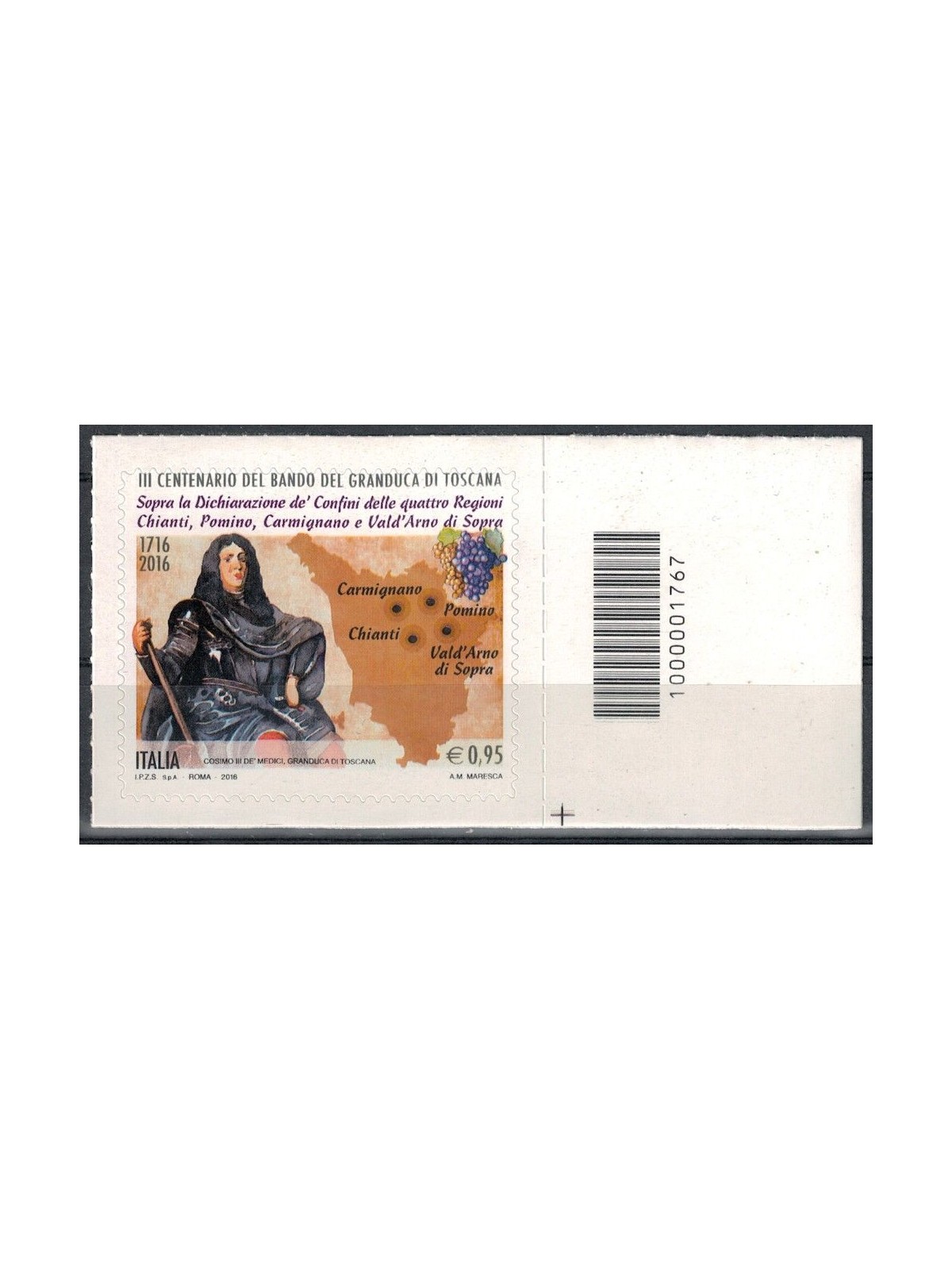 ITALIA 2016 Granduca di Toscana CB 1767 aid