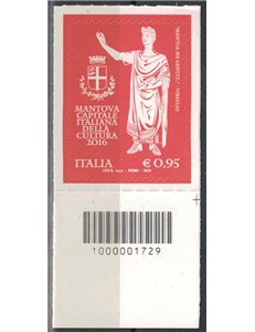 ITALY 2016 Mantua capital CB 1729 aid