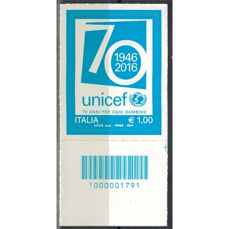 ITALY 2016 Unicef CB 1791 aid