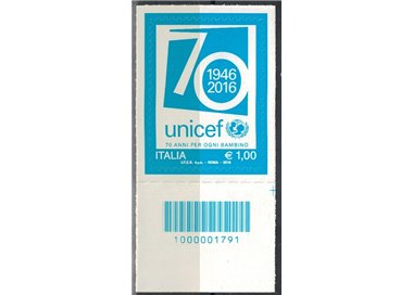 ITALY 2016 Unicef CB 1791 aid