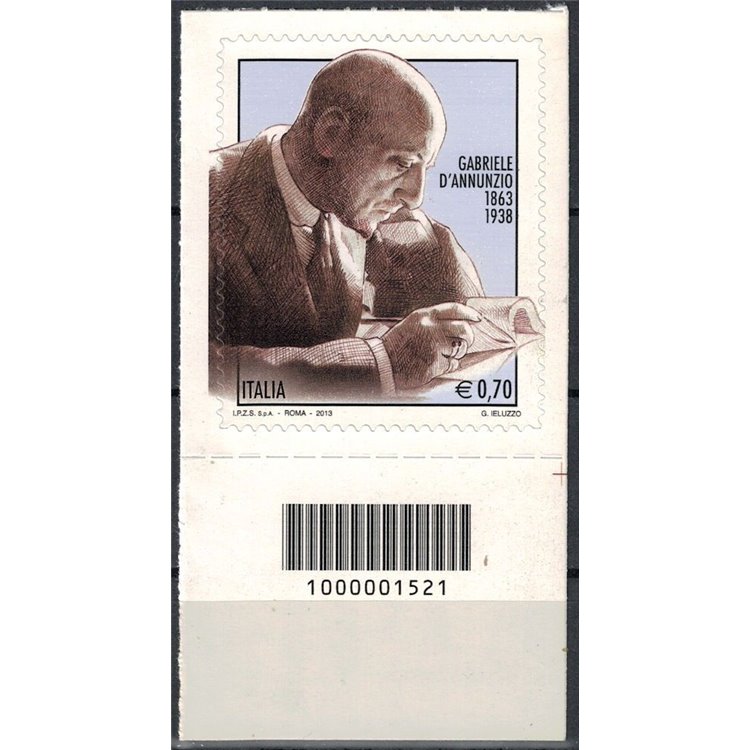 ITALY 2013 Gabriele d'Annunzio CB 1521 aid