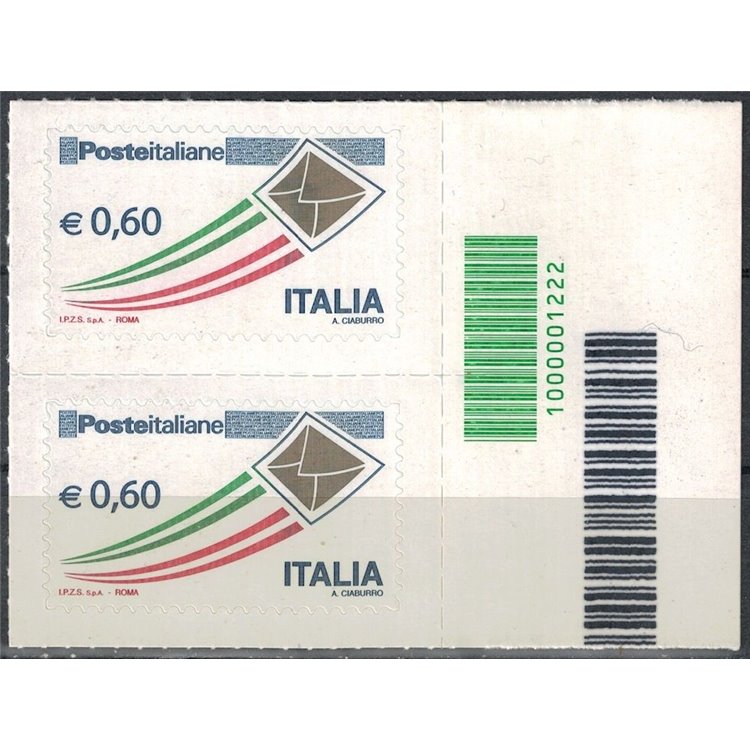 ITALIA 2010 Ordinaria € 0,60 Busta oro CB 1222