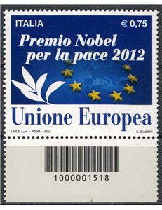 ITALY 2012 Nobel Prize CB 1518 low