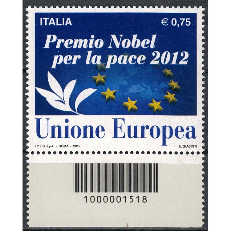 ITALY 2012 Nobel Prize CB 1518 low