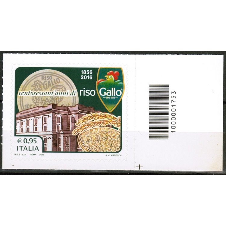 ITALY 2016 Riso Gallo CB 1753 aid