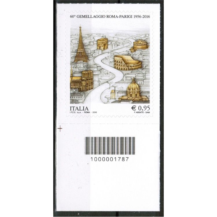 ITALY 2016 Rome-Paris Twinning CB 1787 ais