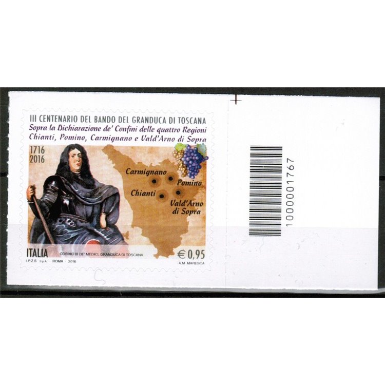 ITALY 2016 Grand Duke of Tuscany CB 1767 asd