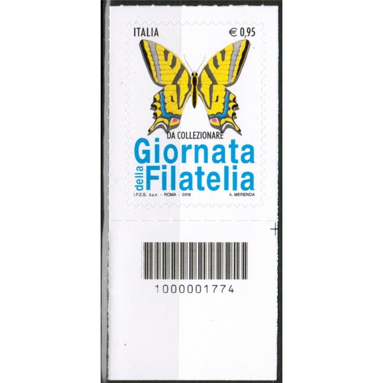 ITALIA 2016 Giornata della filatelia CB 1774 aid