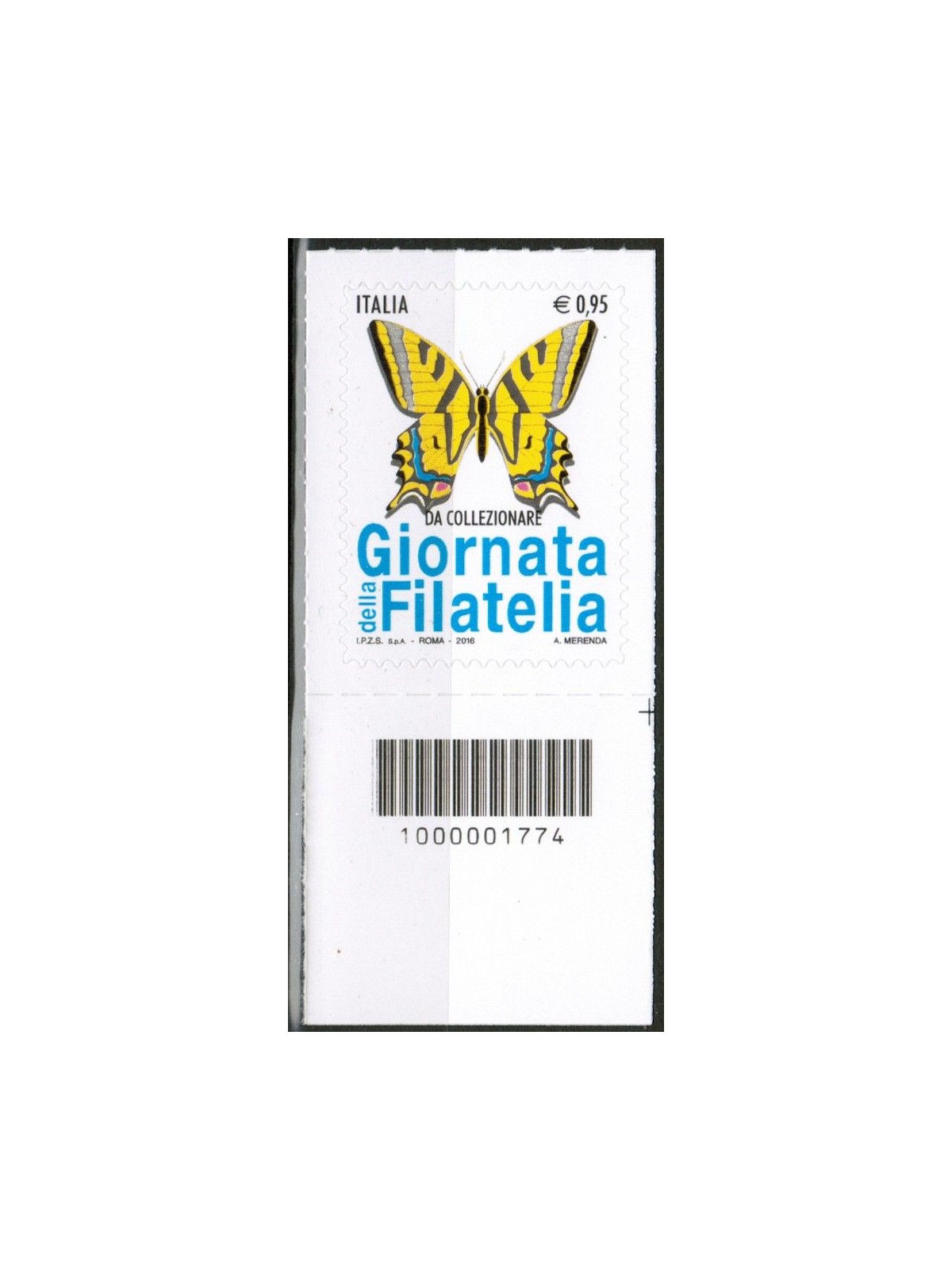 ITALIA 2016 Giornata della filatelia CB 1774 aid