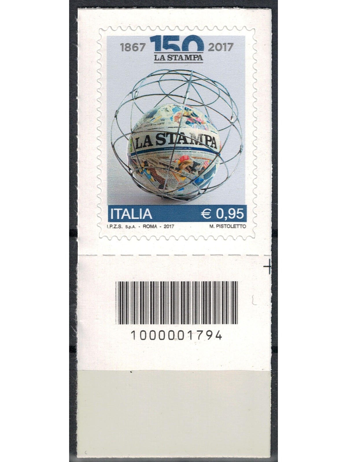 ITALY 2017 Daily Newspaper La Stampa CB 1794 aid